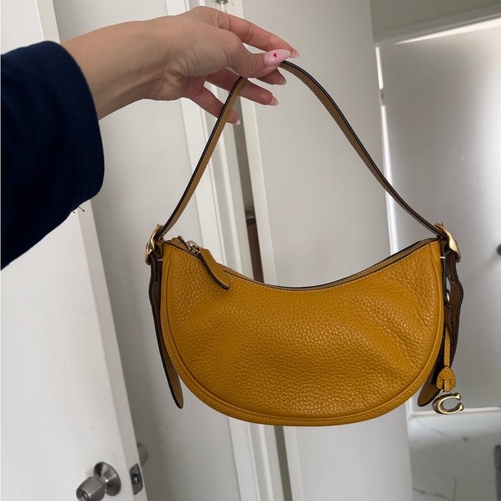 COACH mustard shoulder bag